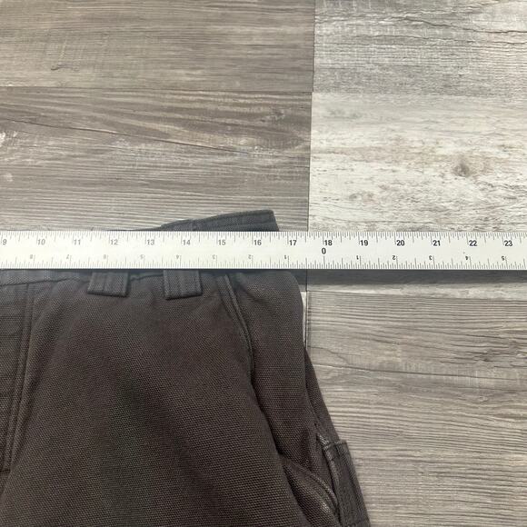 Duluth Trading Gray Tan Men 34x29 Relaxed Fit Fleece Workwear Hiking Cargo Pants - Picture 7 of 12